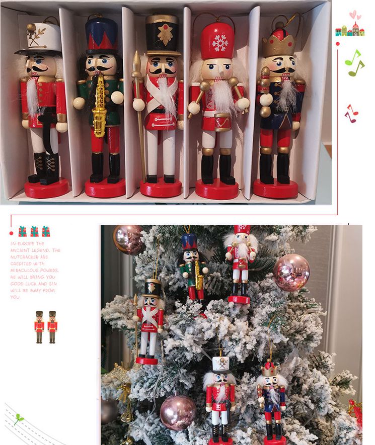 Nutcracker Figurine - Soldado muñeco Cascanueces para niños, colgante