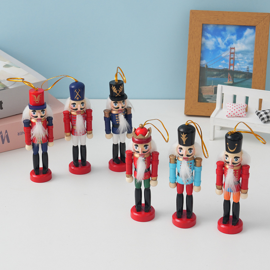 Nutcracker Figurine - 6 Piezas de Adornos Navideños de