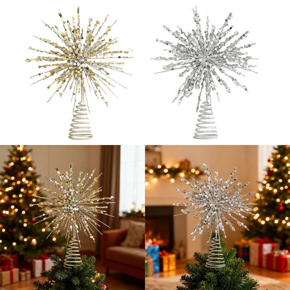 Star Tree Topper - Adorno de estrella para árbol de