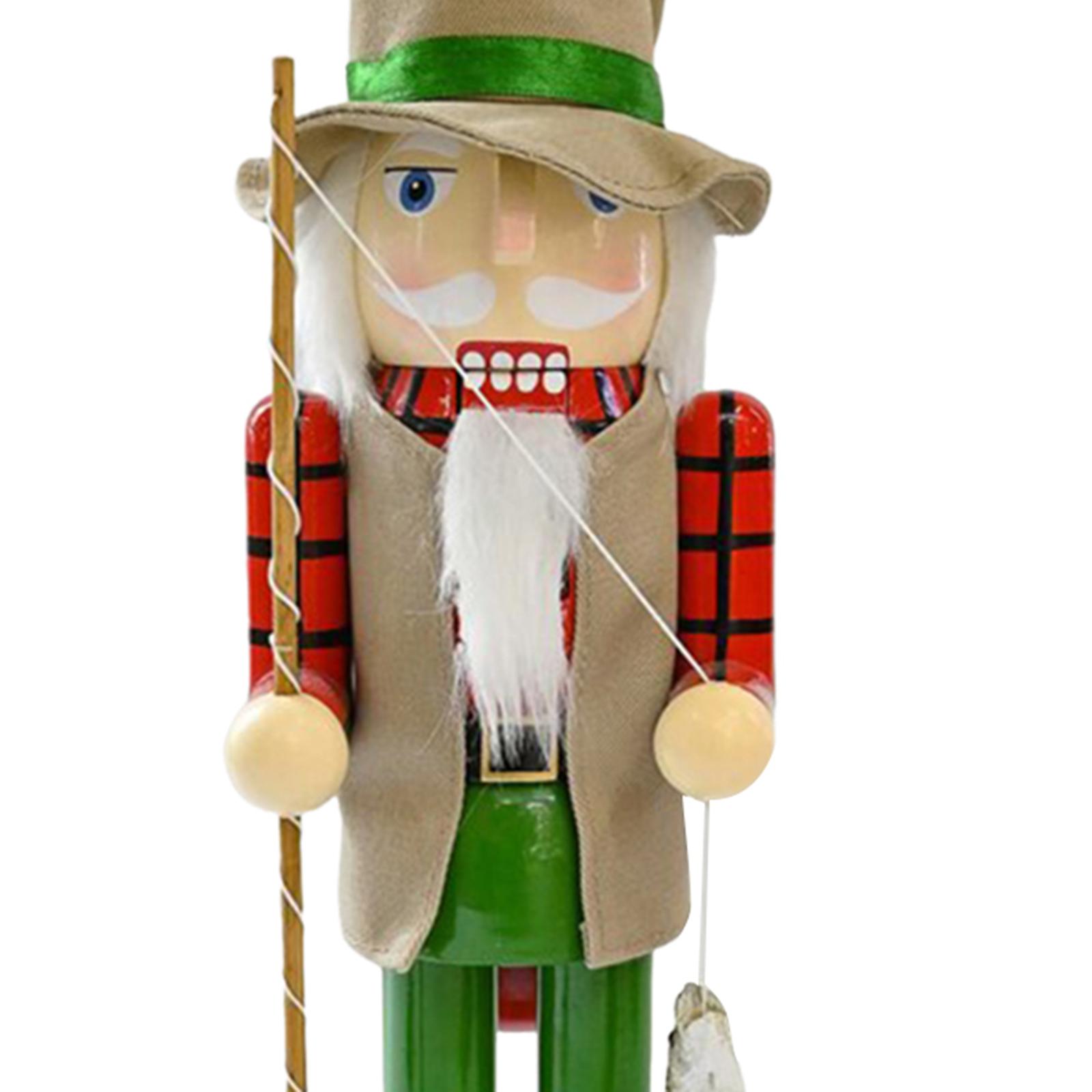 Nutcracker Figurine - Cascanueces de Madera, Decoración Navideña, Centro