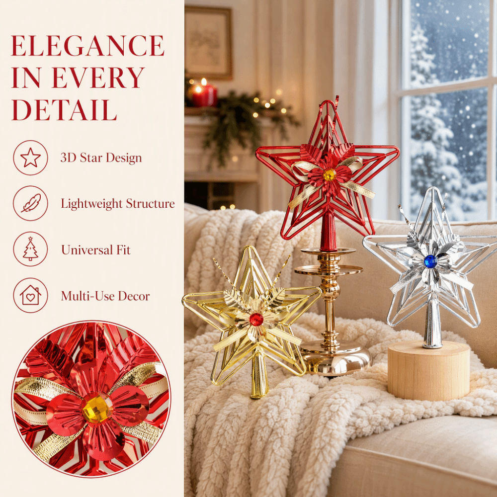 Estrella Festiva de Plástico p - Star Tree Topper reseña y precio