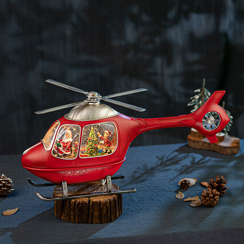 Caja Musical de Helicóptero Na - Snow Globe Musical reseña y precio