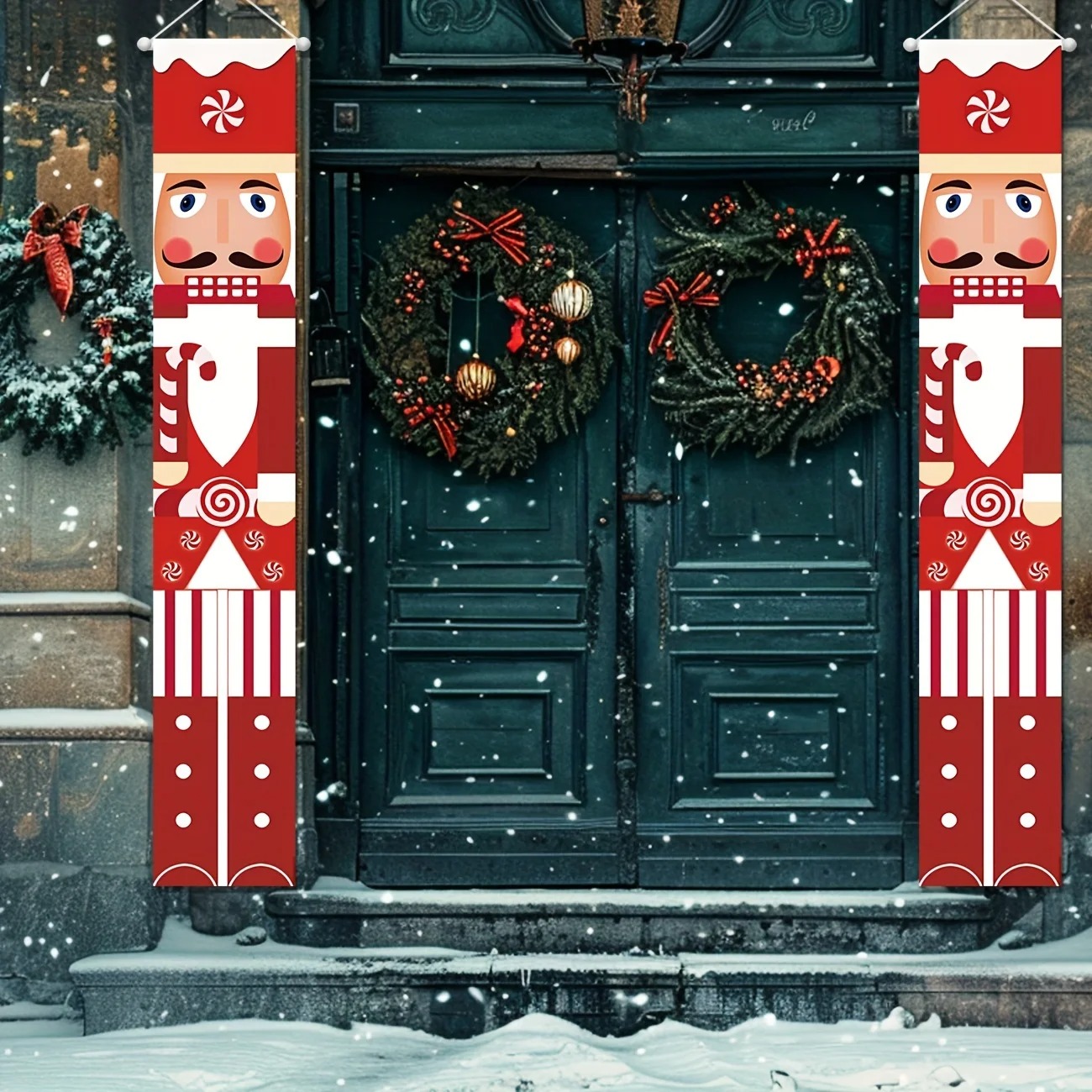 Juego de Pancartas Navideñas c - Nutcracker Figurine reseña y precio